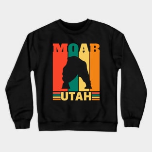 Retro Moab Utah Crewneck Sweatshirt